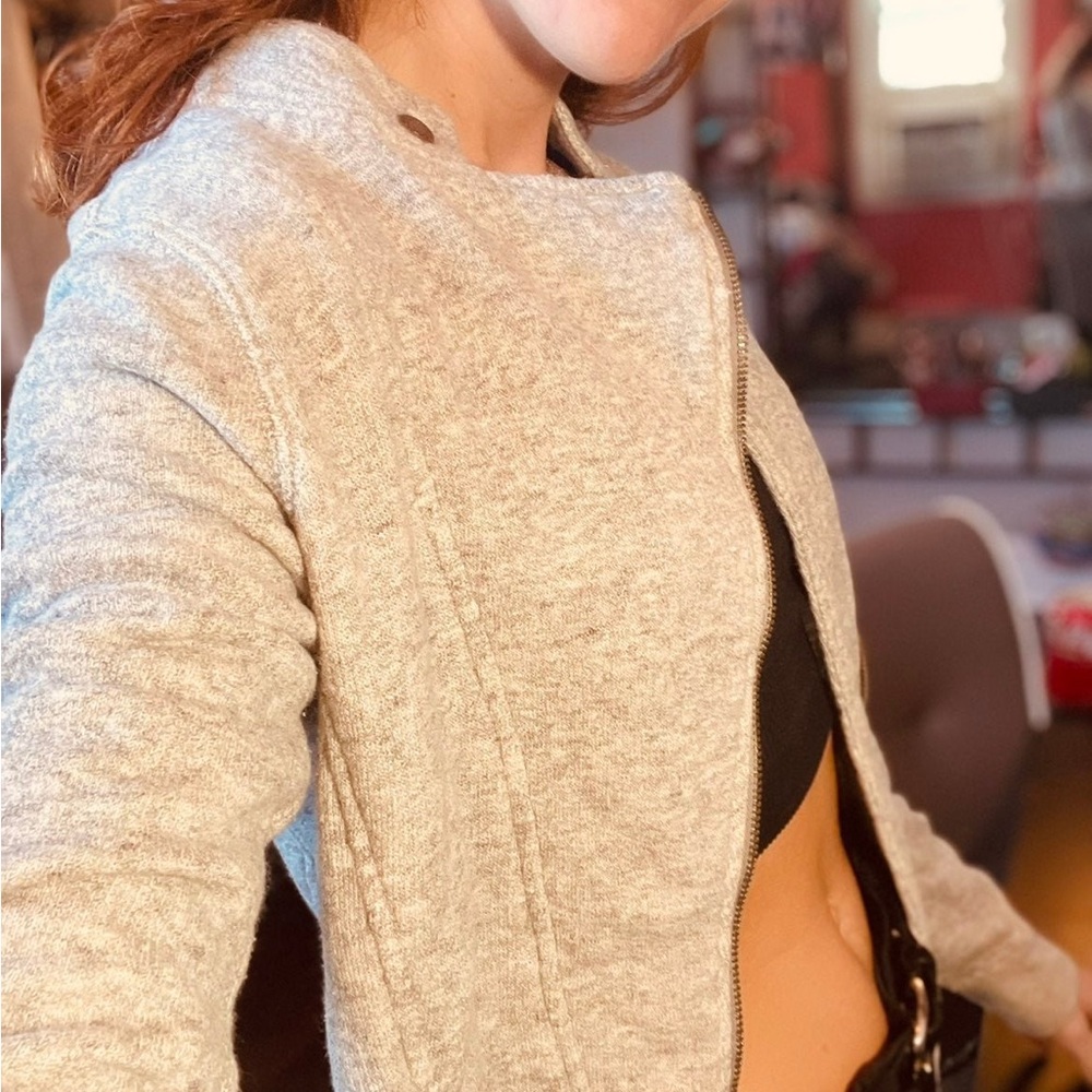 Gray zip up - Picture 6 of 13